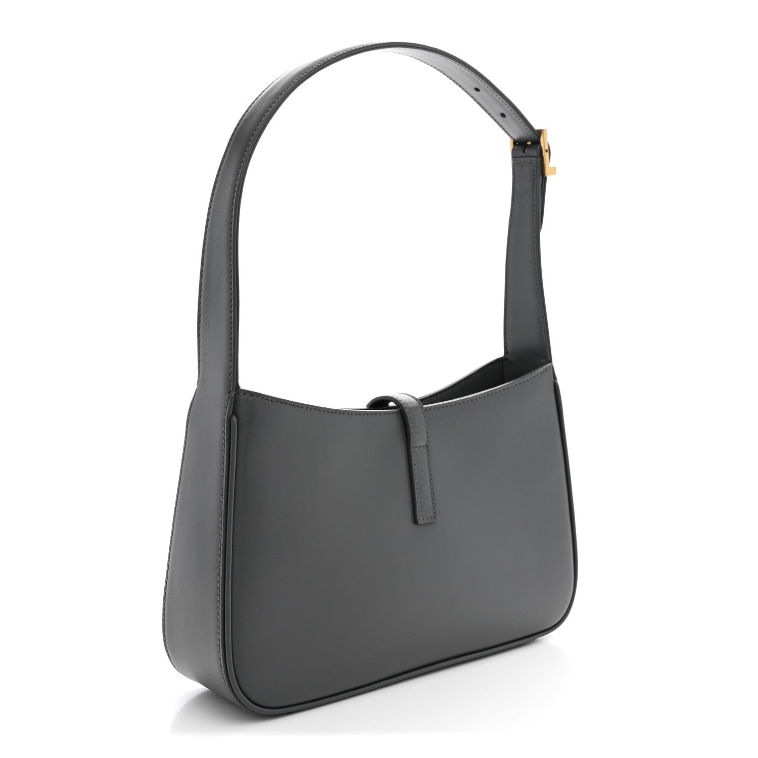 Saint Laurent Smooth Calfskin Le 5 A 7 Hobo Storm