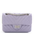 Chanel Aged Calfskin Chevron Quilted 2.55 Reissue Mini Flap Light Purple