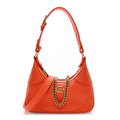 Gucci Goatskin Small Aphrodite Shoulder Bag Deep Orange