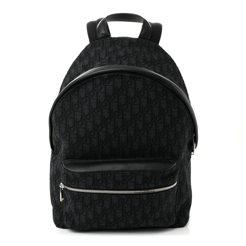 Dior Oblique Calfskin Rider Backpack Black
