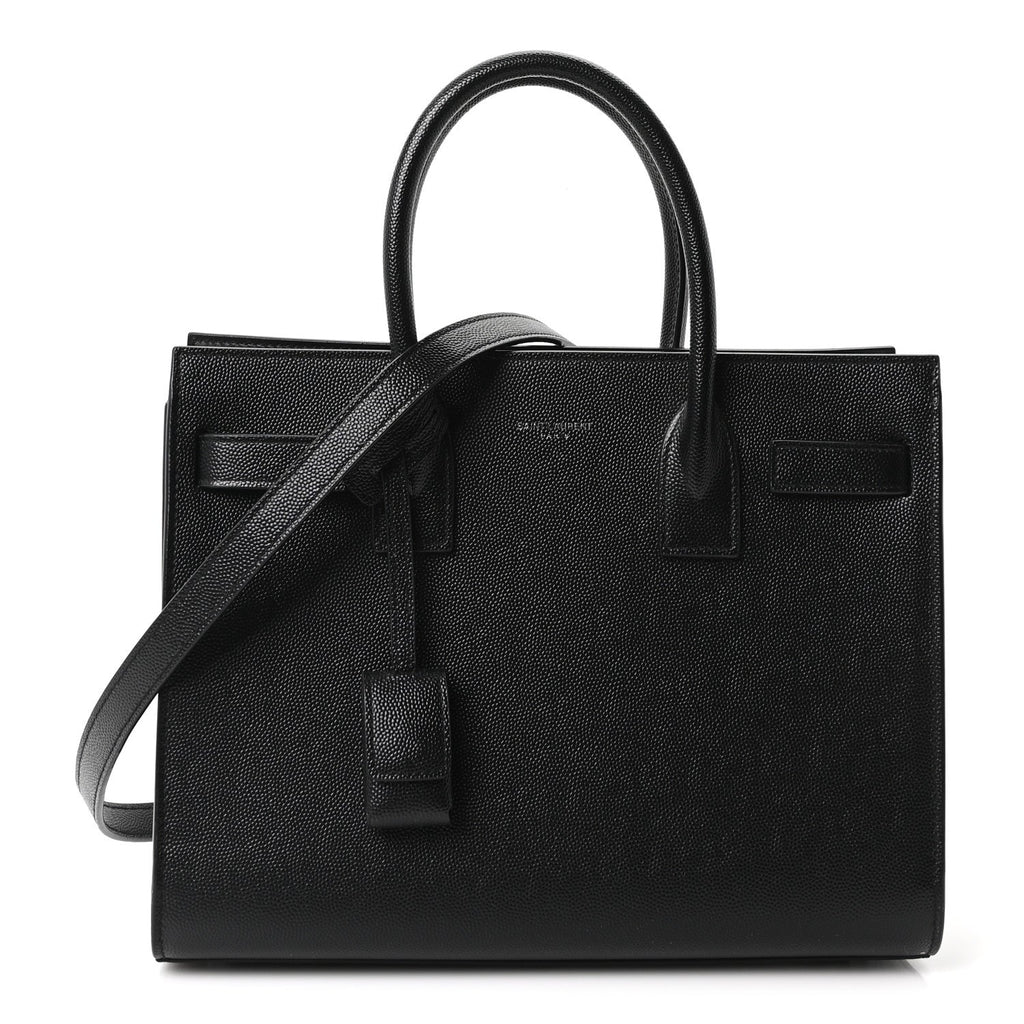 Saint Laurent Grain de Poudre Baby Sac De Jour Black