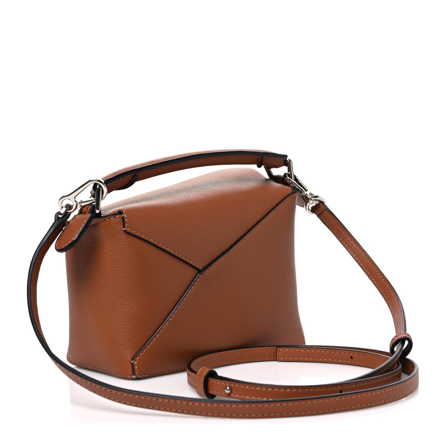 Loewe Calfskin Mini Puzzle Edge Bag Tan