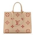 Louis Vuitton Empreinte Monogram Giant Onthego MM Creme Rose Trianon