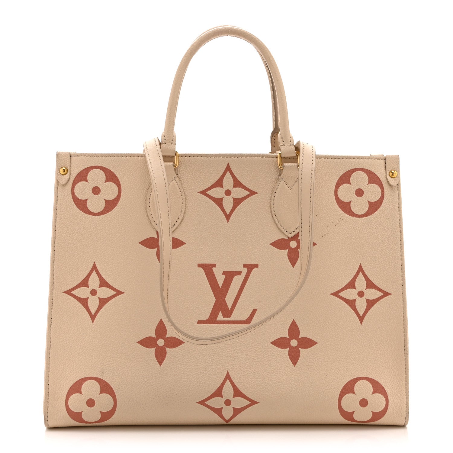 Louis Vuitton Empreinte Monogram Giant Onthego MM Creme Rose Trianon
