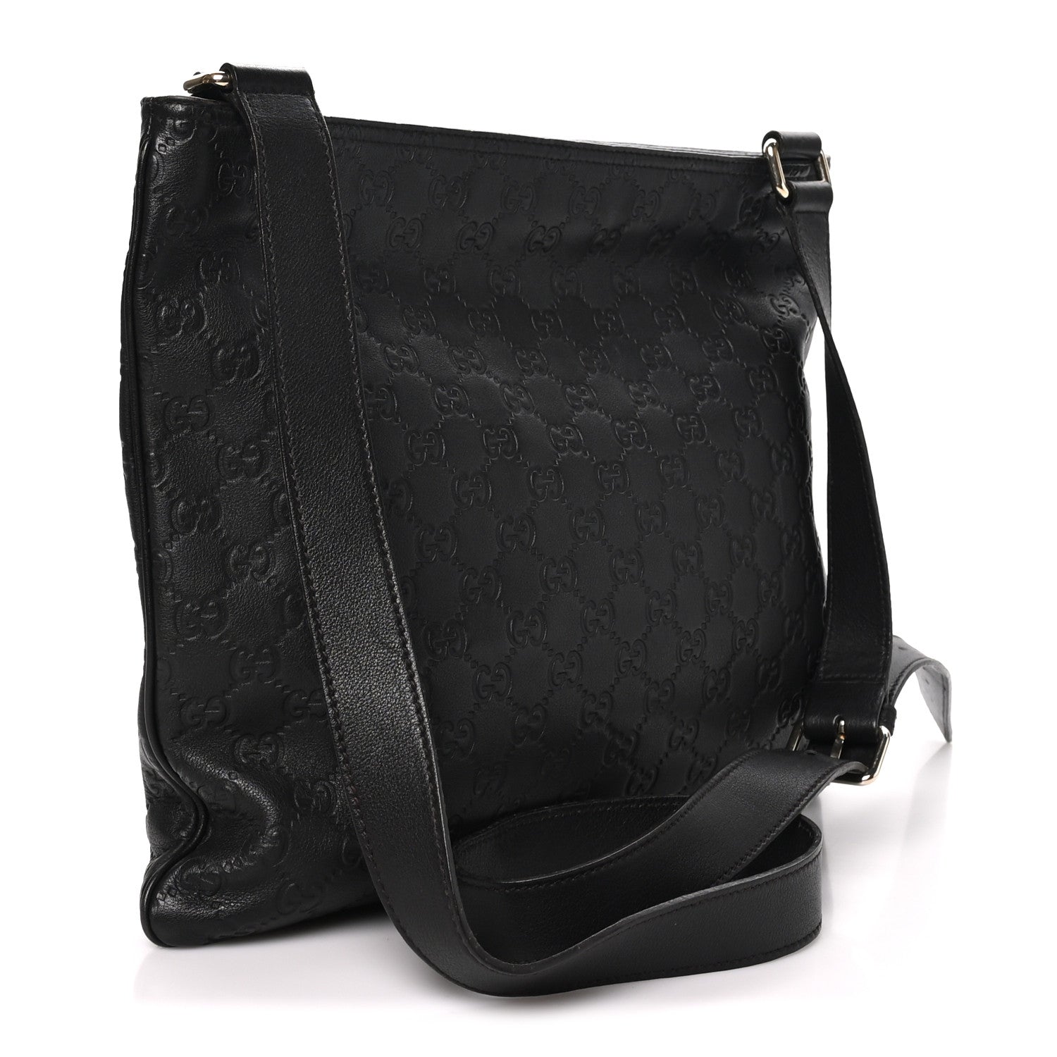 Gucci Guccissima Leather Messenger Bag