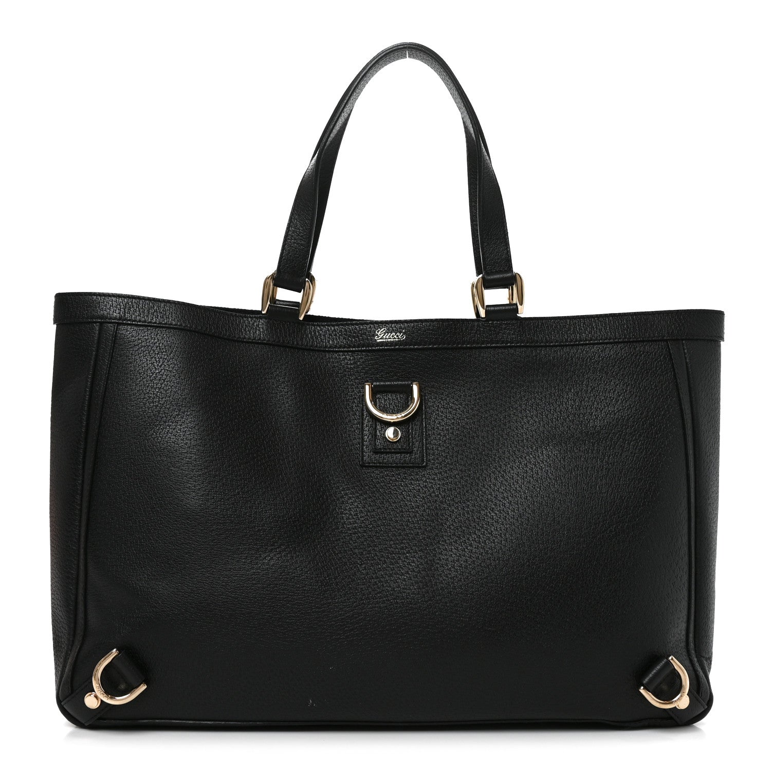 Gucci Calfskin Large Abbey Tote Black