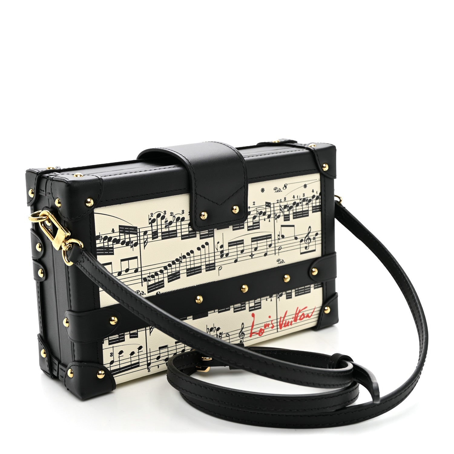 Louis Vuitton Calfskin LV Symphony Petite Malle White Black