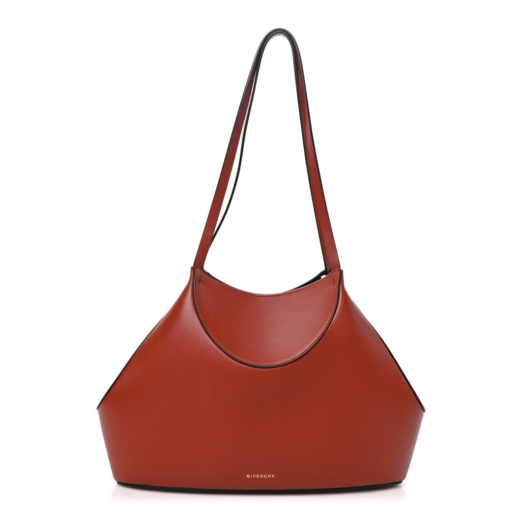 Givenchy Grained Calfskin Small Facet Tote Bag Terracotta