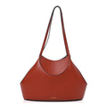 Givenchy Grained Calfskin Small Facet Tote Bag Terracotta