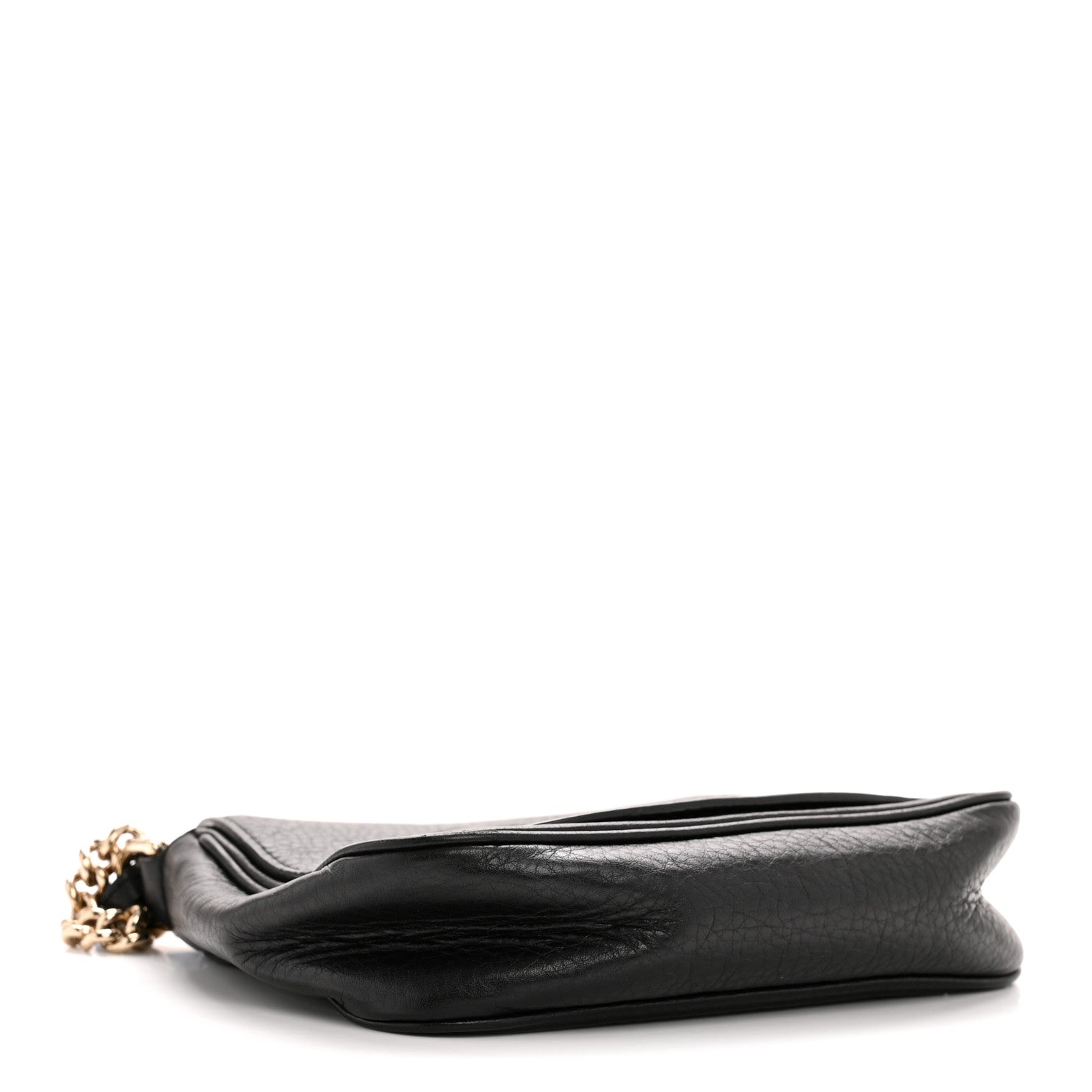 Gucci Pebbled Calfskin Small Soho Flap Crossbody Black