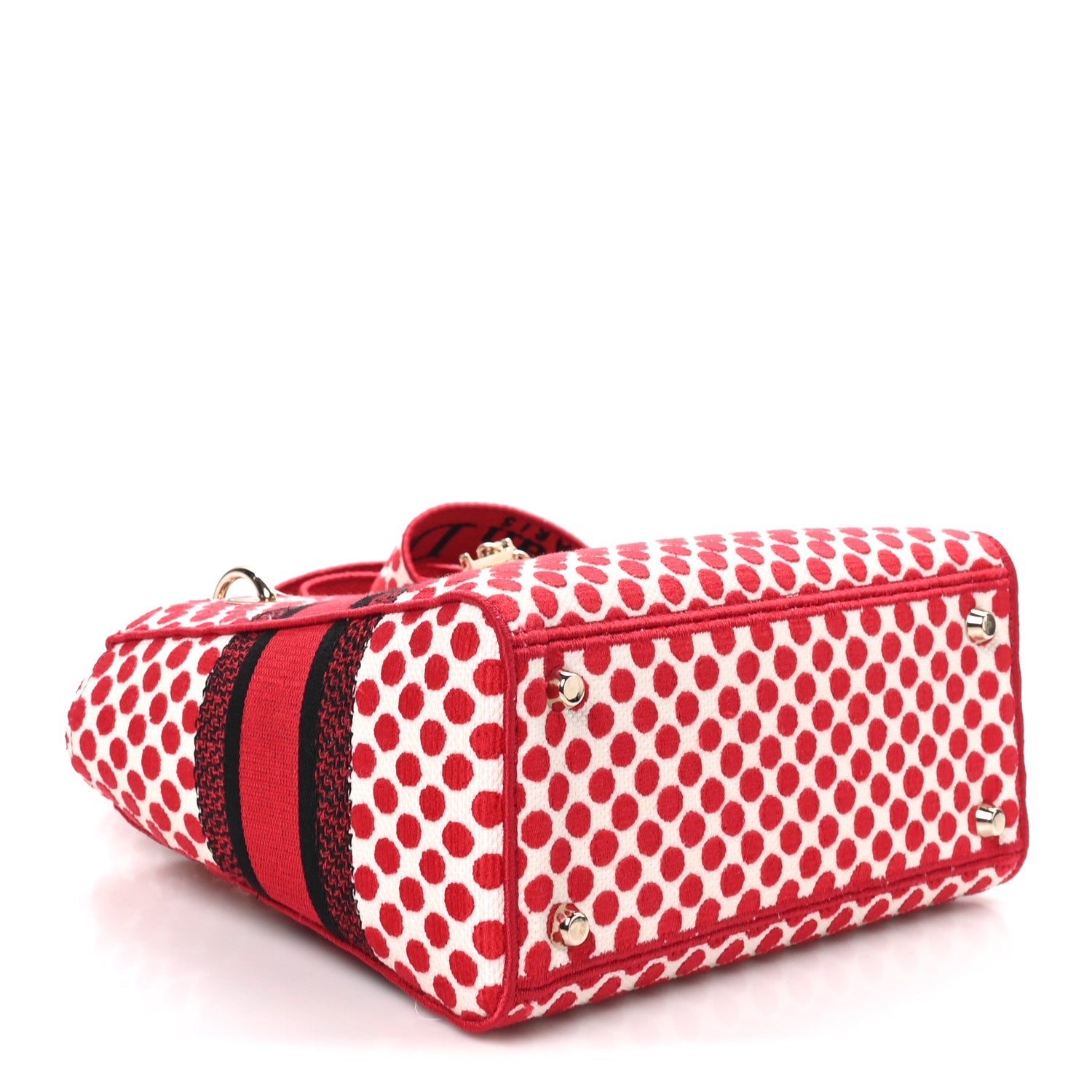 Dior Canvas Medium DiorAmour Dots Lady D-Lite Red