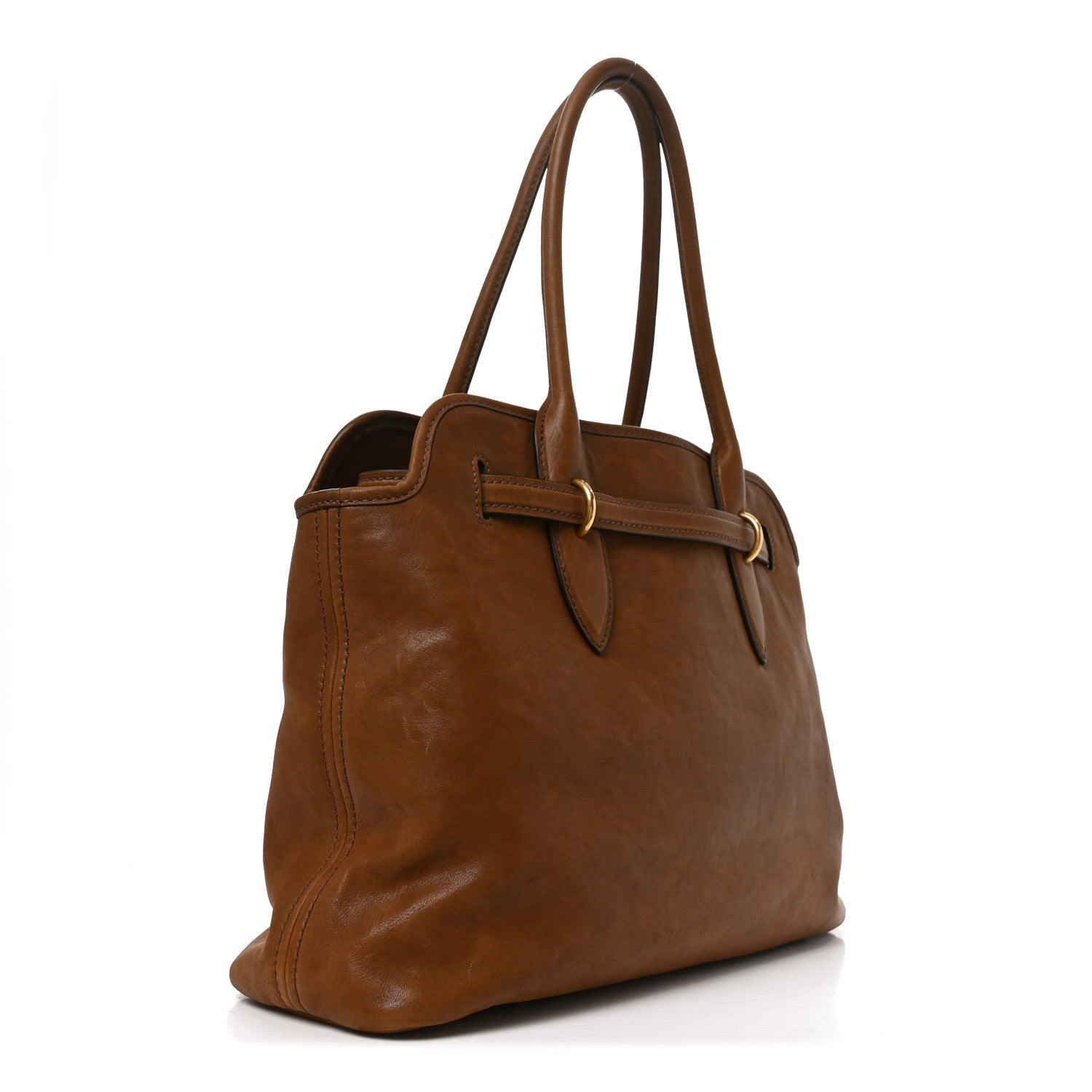 Miu Miu Nappa Medium Aventure Bag Rovere