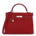 Hermès Togo Kelly Retourne 32 Rouge Vif