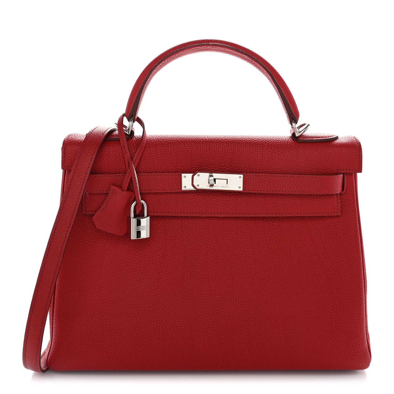 Hermès Togo Kelly Retourne 32 Rouge Vif