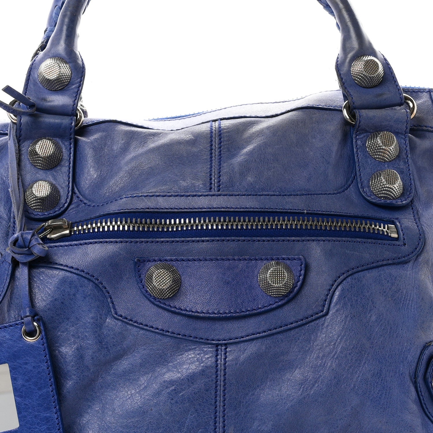 Balenciaga Agneau Giant 21 Silver Hardware Work Outremer