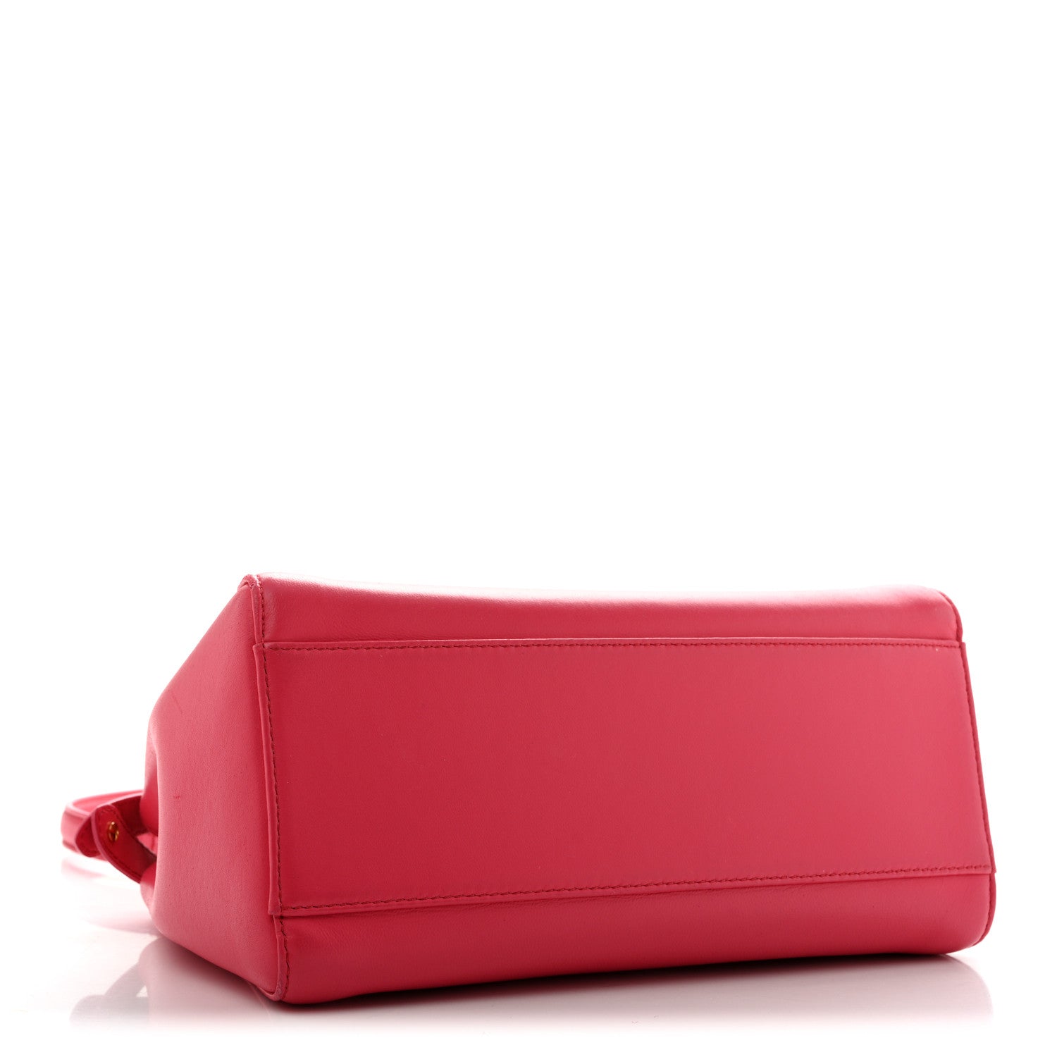 Fendi Nappa Stacked Bar Mini Peekaboo Iconic Satchel Lampone