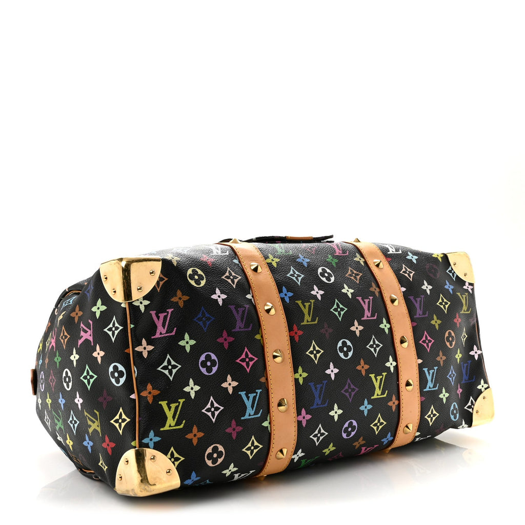 Louis Vuitton Monogram Multicolor Keepall 45 Black