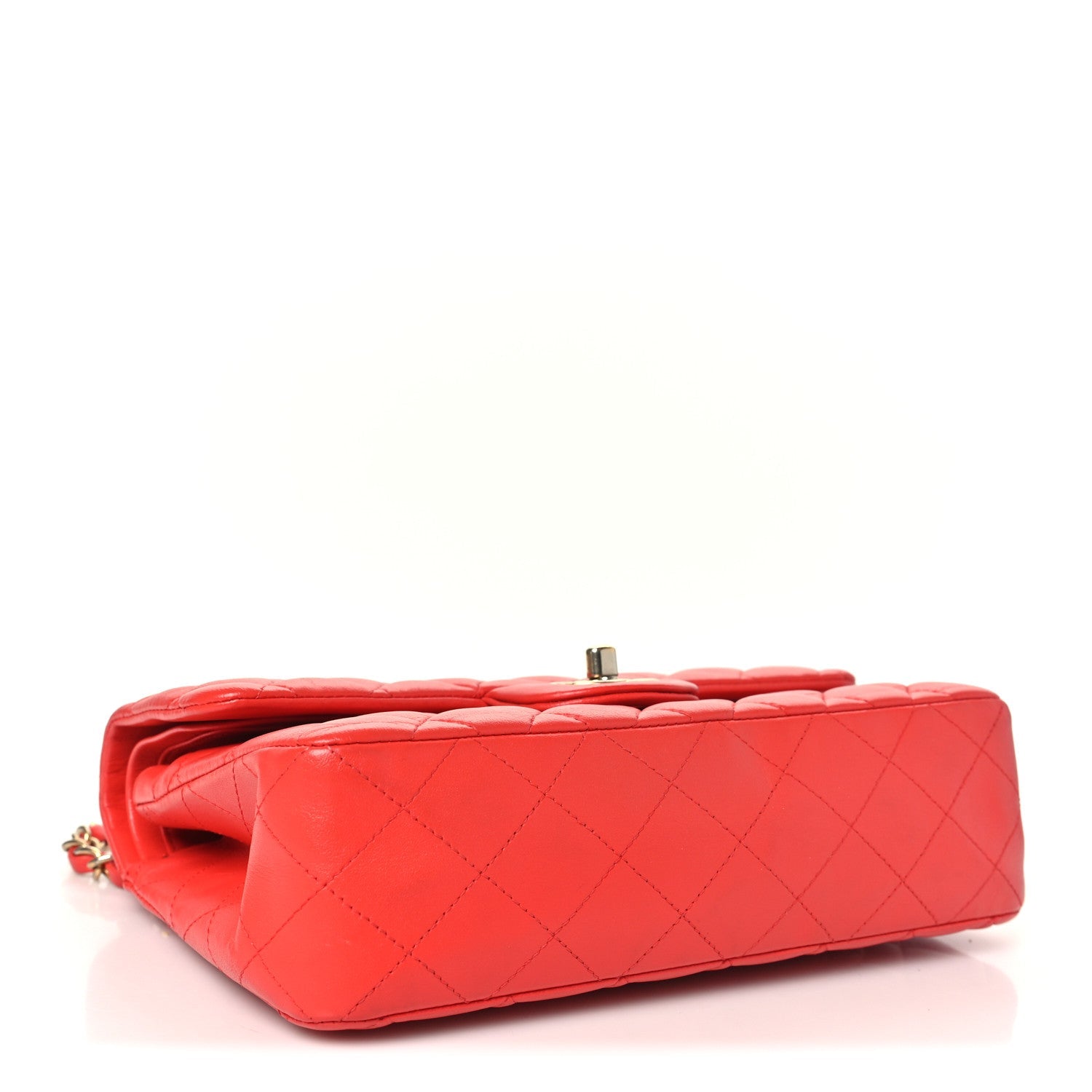 Chanel Lambskin Quilted Small Double Flap Red