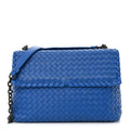 Bottega Veneta Nappa Intrecciato Large Olimpia Bag Blue