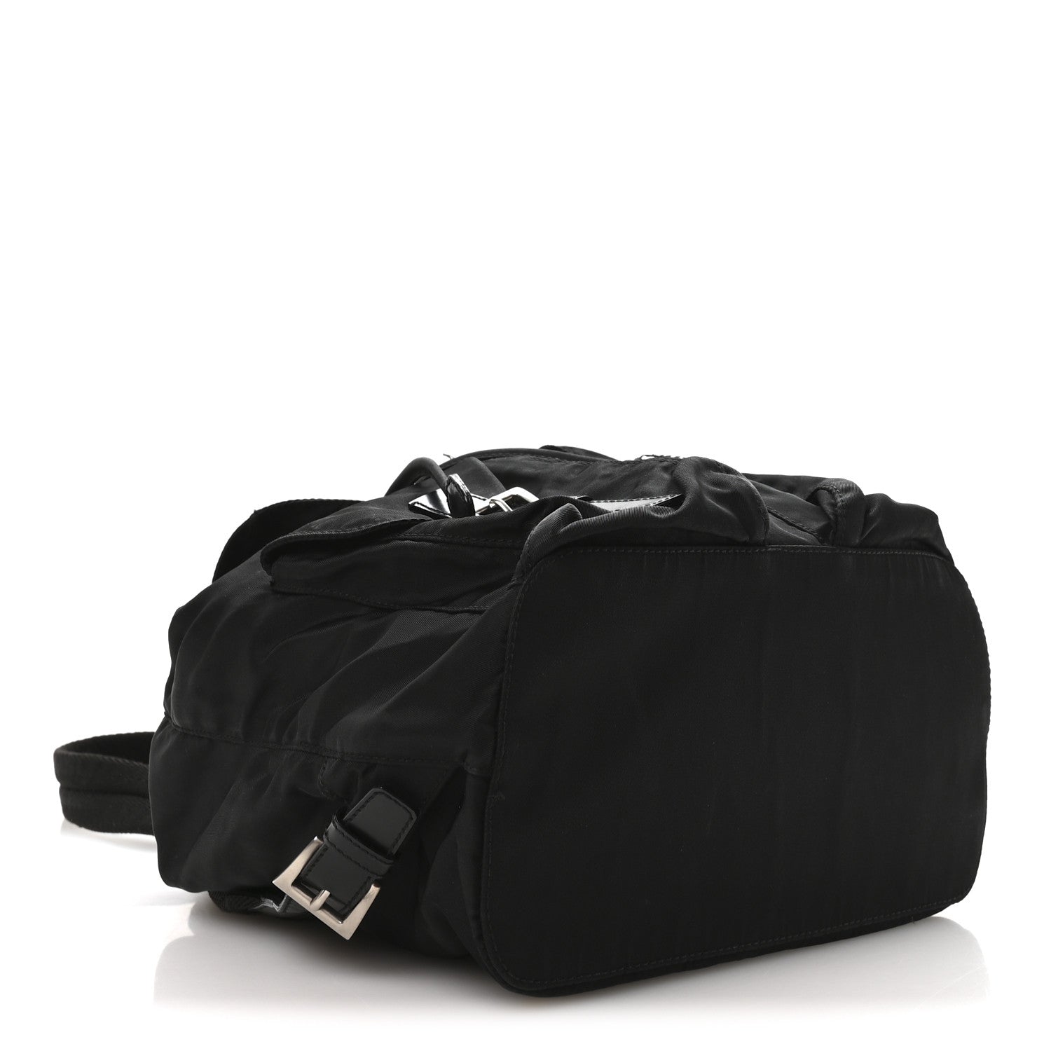 Prada Tessuto Nylon Vela Small Backpack Black detail view