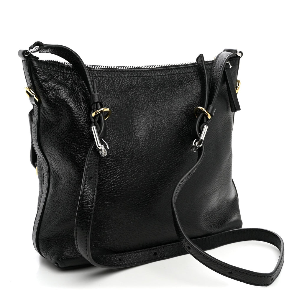 Givenchy Crinkled Calfskin Small Voyou Bag Black