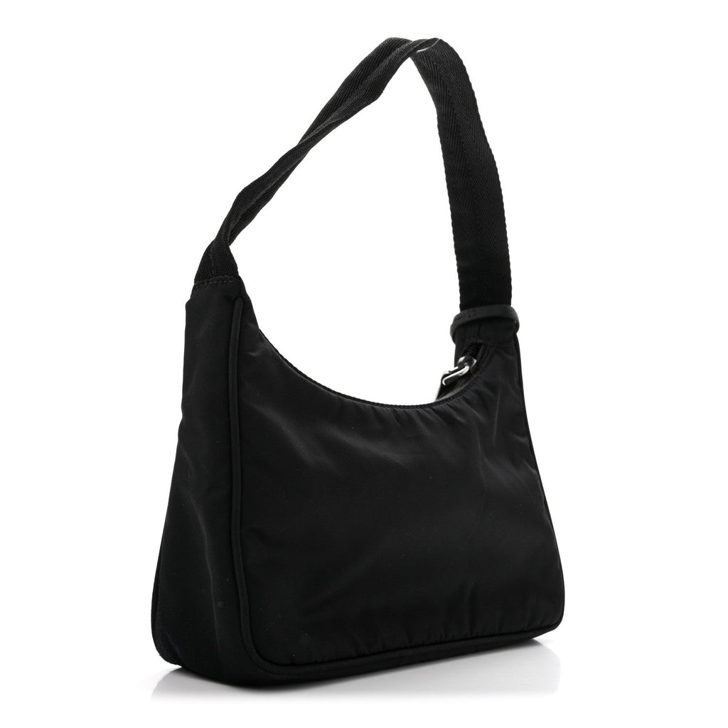 Prada Tessuto Nylon Mini Re-Edition 2000 Bag Black