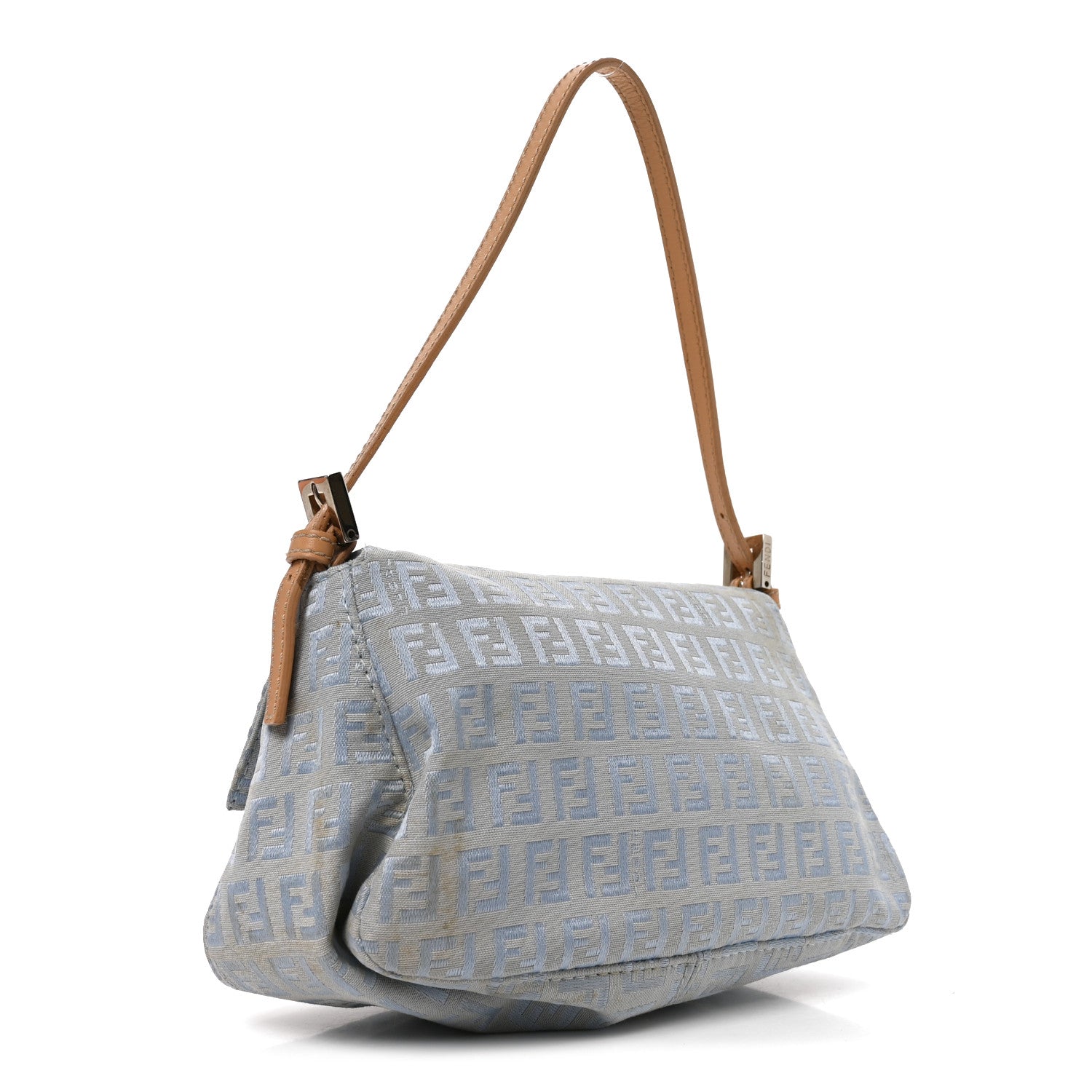 Fendi Zucchino Mini Mama Baguette Blue