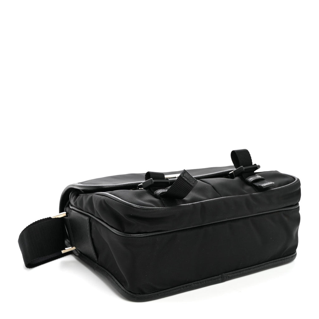 Prada Nylon and Saffiano Messenger Bag