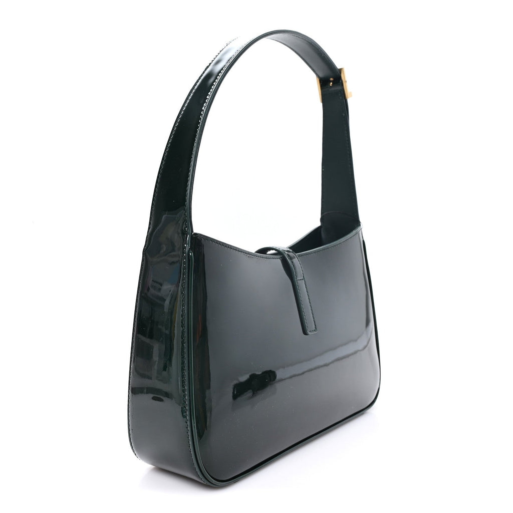 Saint Laurent Patent Le 5 A 7 Hobo Fir Leaf