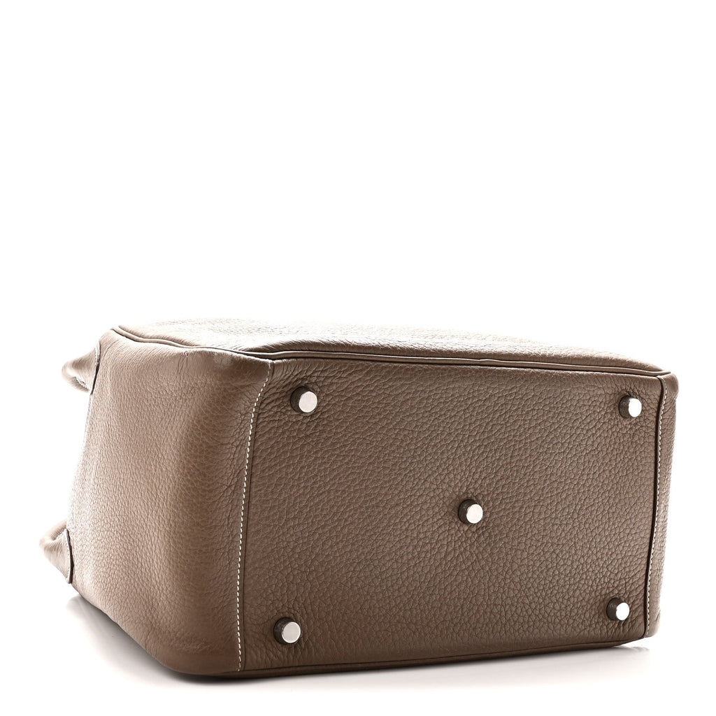 Hermès Taurillon Clemence Lindy 30 Etoupe