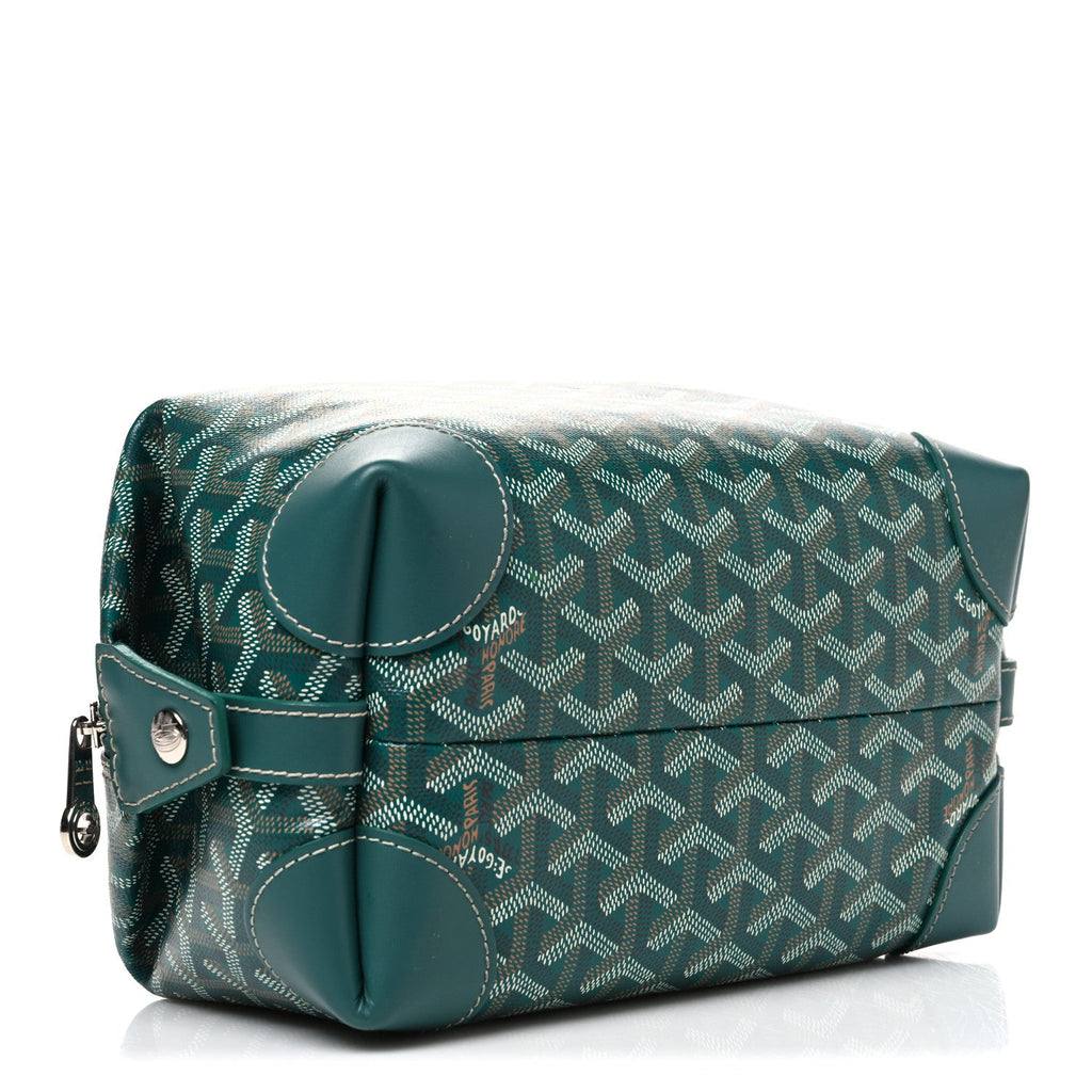 Goyard Goyardine Boeing 25 Trousse de Toilette Green