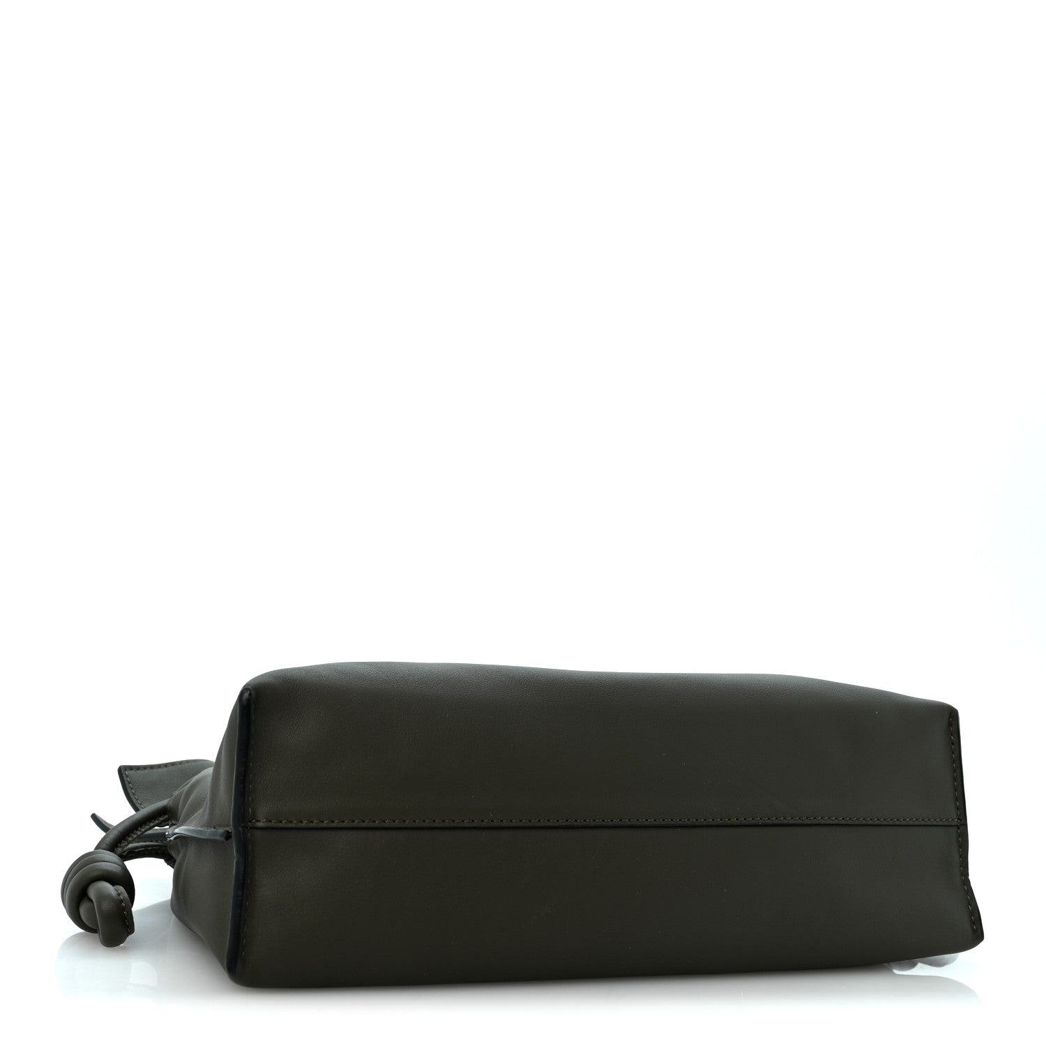 Loewe Nappa Medium Flamenco Knot Bag Khaki Green