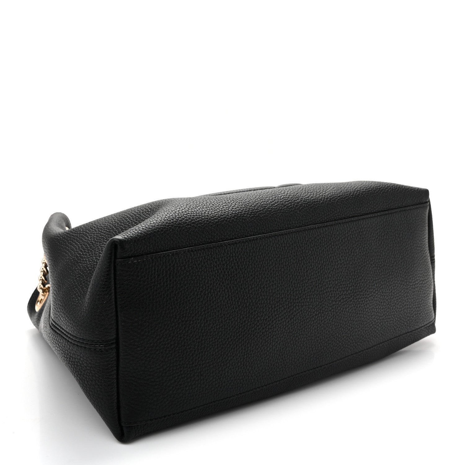 Gucci Pebbled Calfskin Medium Soho Chain Shoulder Bag Black