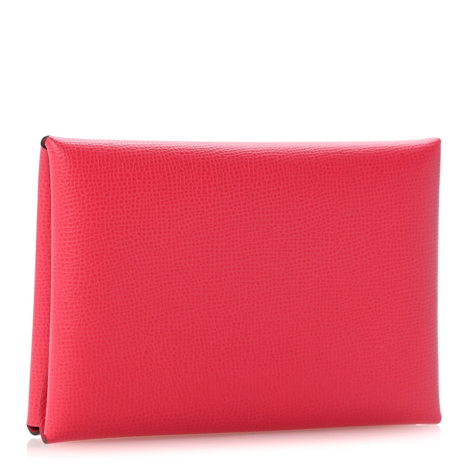 Hermès Epsom Calvi Duo Card Case Framboise