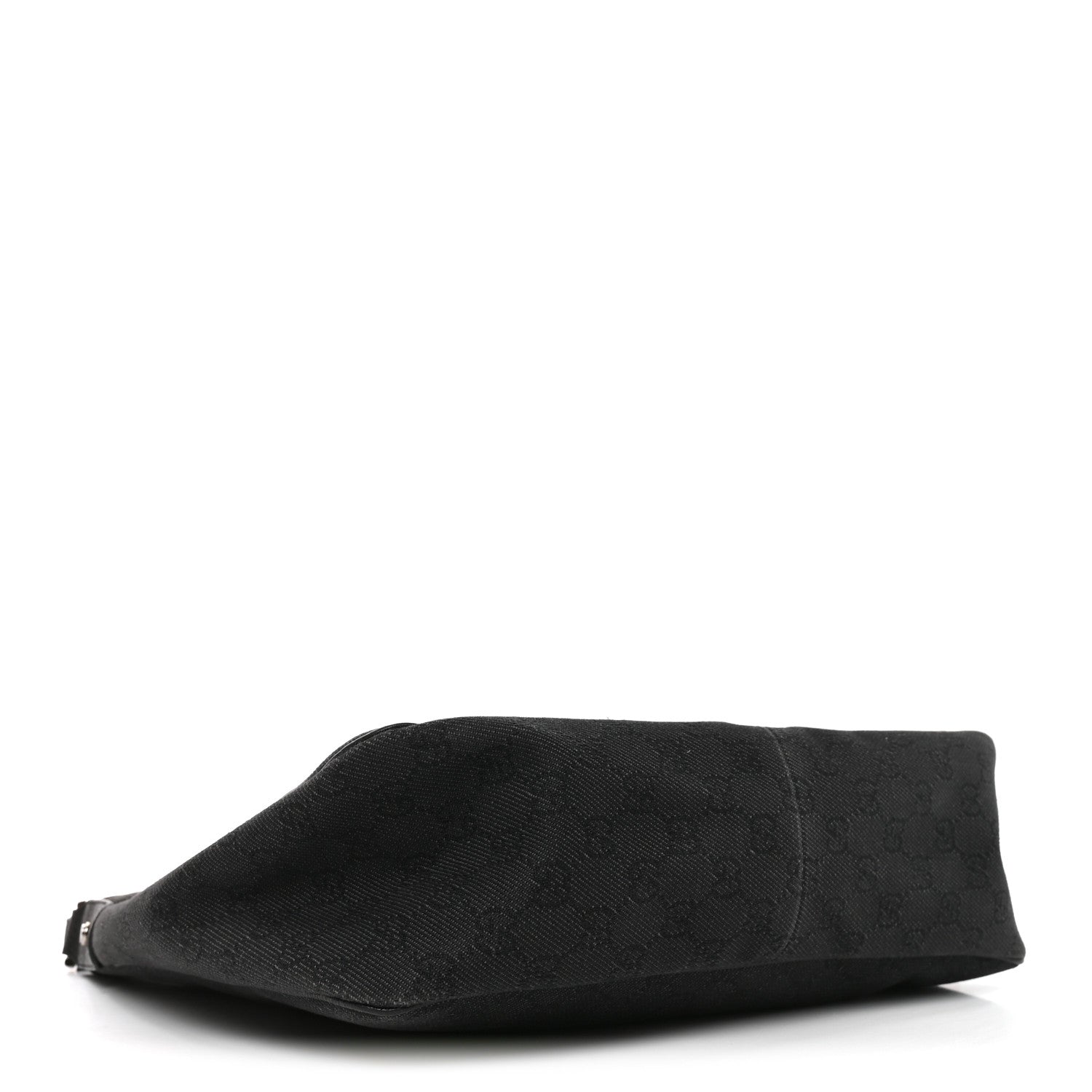 Gucci Monogram Medium Abbey Pocket Hobo Tote Black