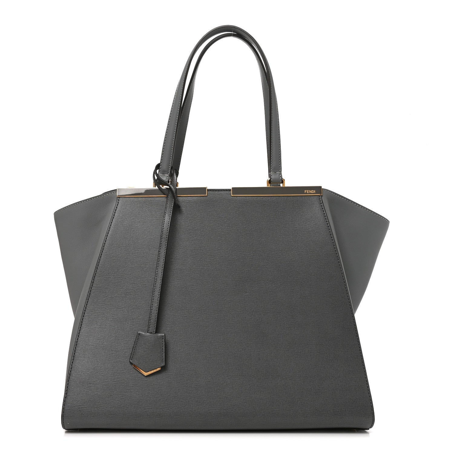 Fendi Vitello Elite Large 3Jours Tote Grigio