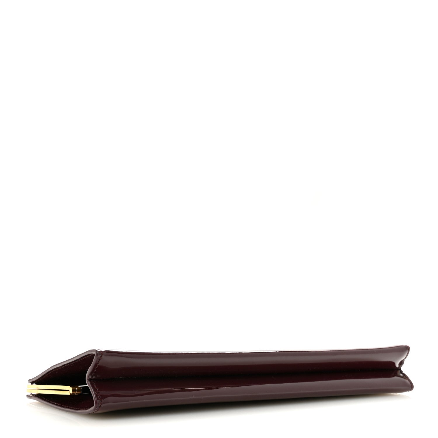 Saint Laurent Patent Clutch Rouge