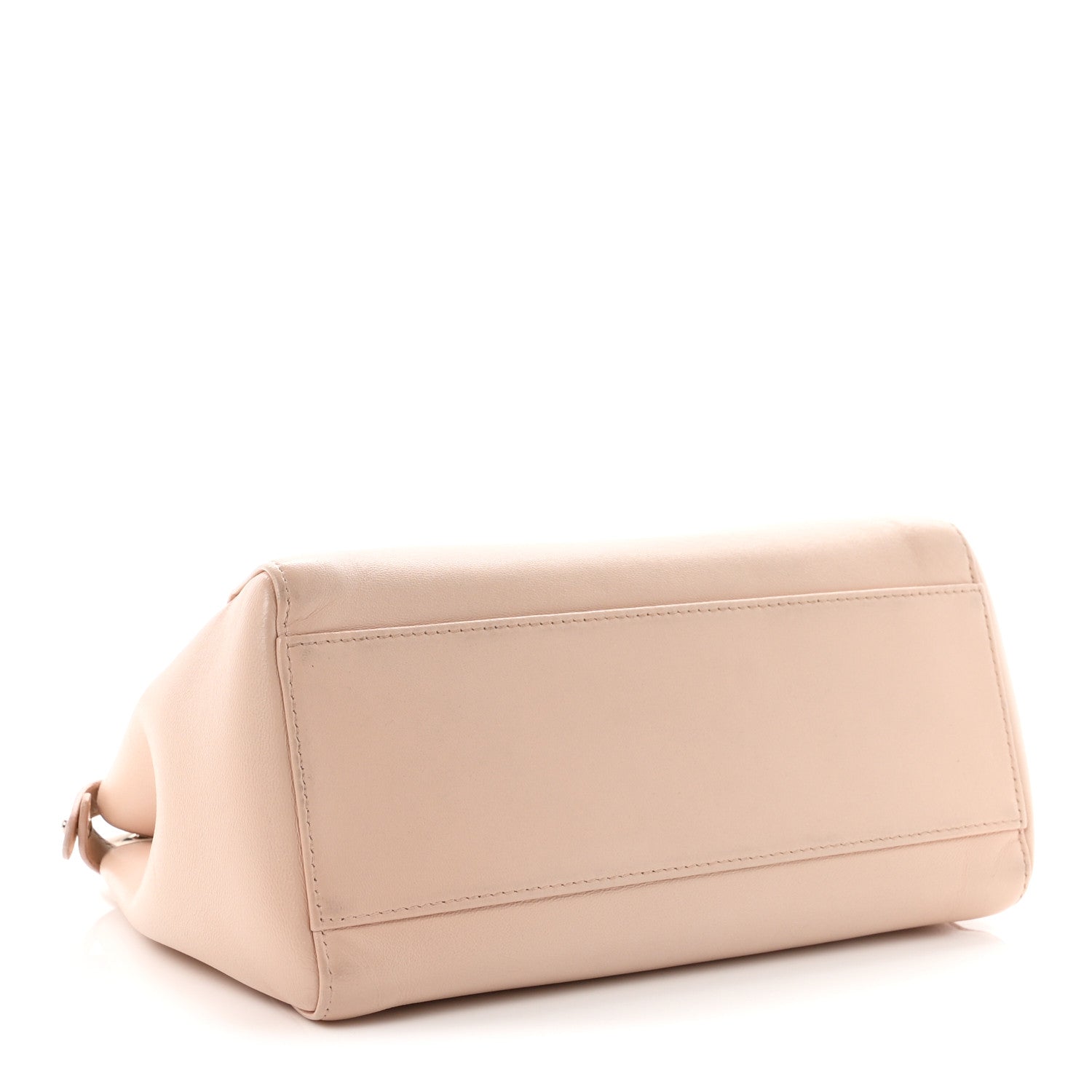 Fendi Nappa Colorblock Mini Peekaboo Iconic Satchel Plaster Banana Grigio Polvere