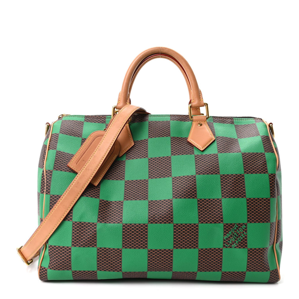 Louis Vuitton Damier Pop Speedy Bandouliere 40 Green
