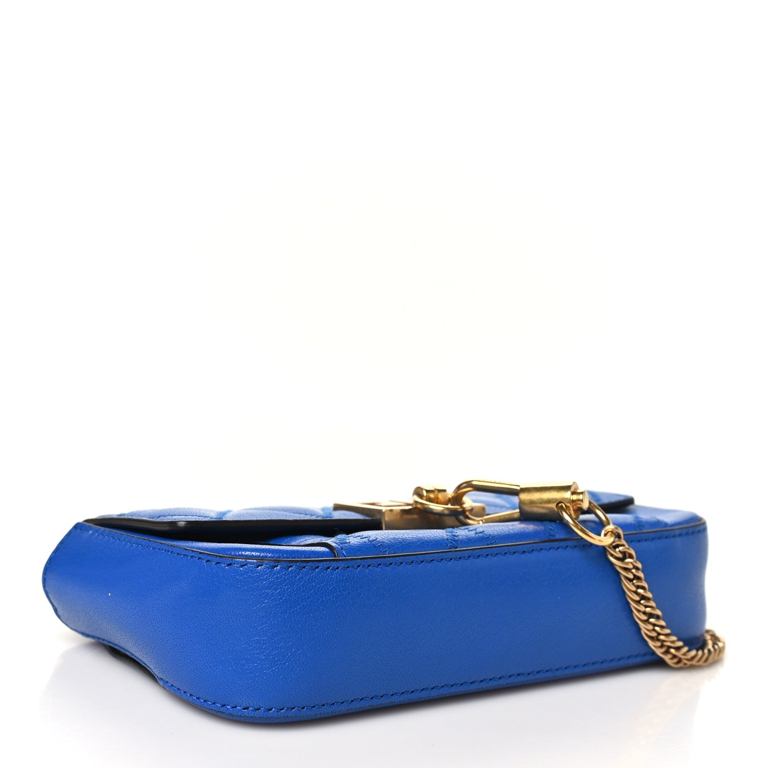 Givenchy Goatskin Quilted GV3 Mini Pocket Convertible Bag Blue