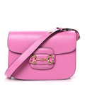 Gucci Azalea Calfskin Horsebit 1955 Shoulder Bag Libre Pink