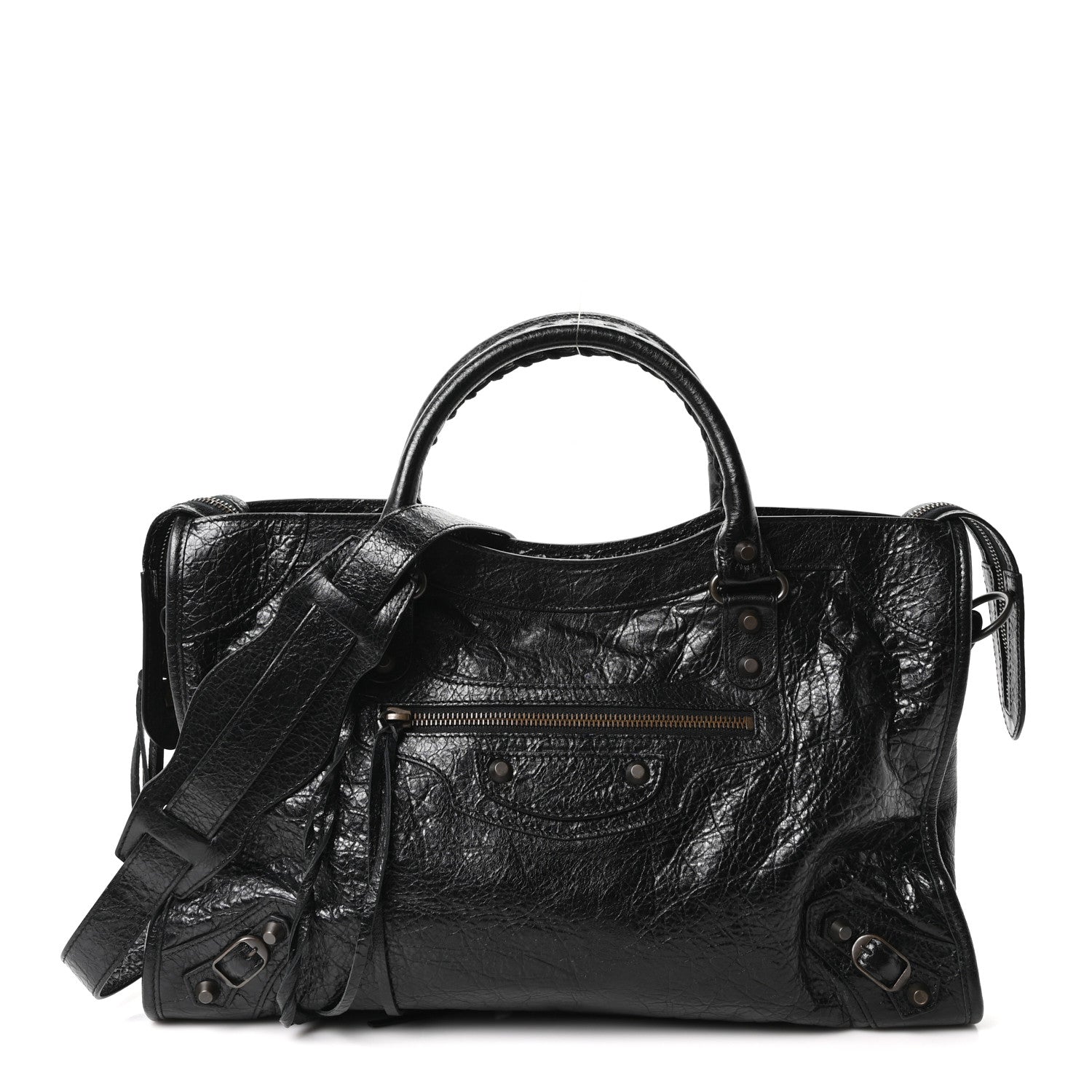 Balenciaga Agneau Classic Hardware City Black