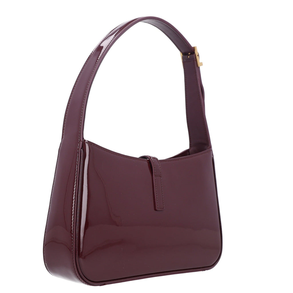 Saint Laurent Patent Le 5 A 7 Hobo Bordeaux