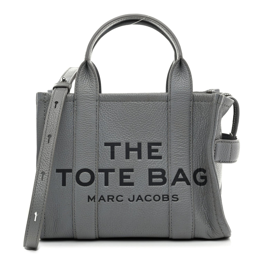 Grained Calfskin Small The Tote Bag Wolf Grey