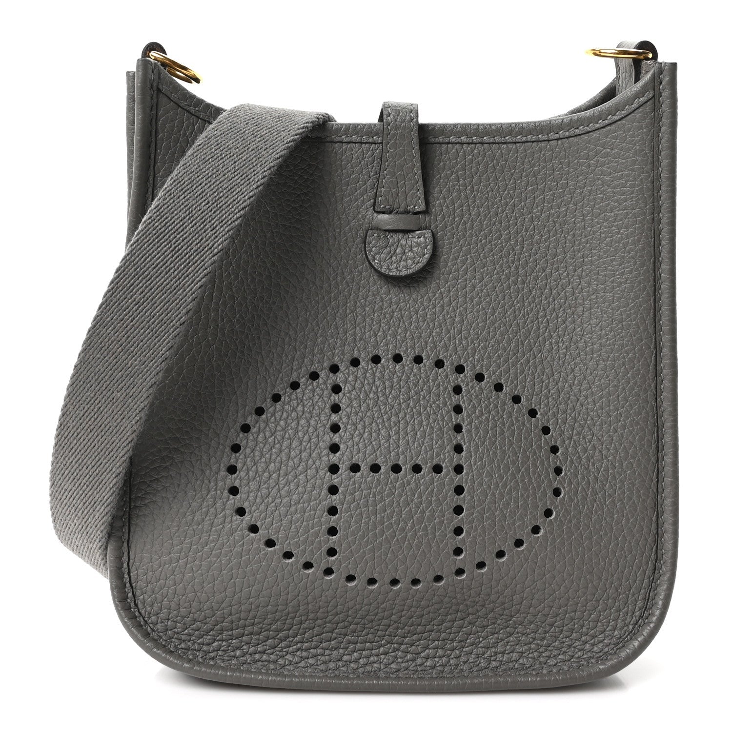 Hermès Taurillon Clemence Evelyne TPM Gris Meyer