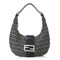 Fendi Zucchino Hobo Navy