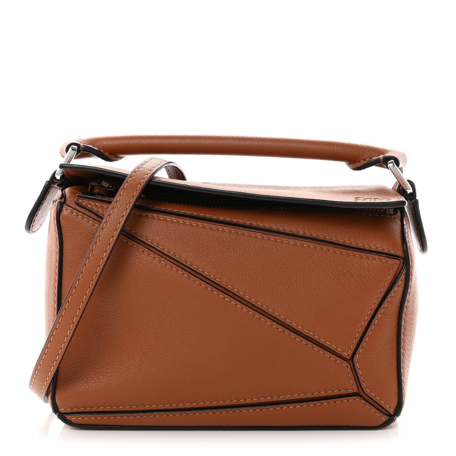 Loewe Calfskin Mini Puzzle Bag Tan
