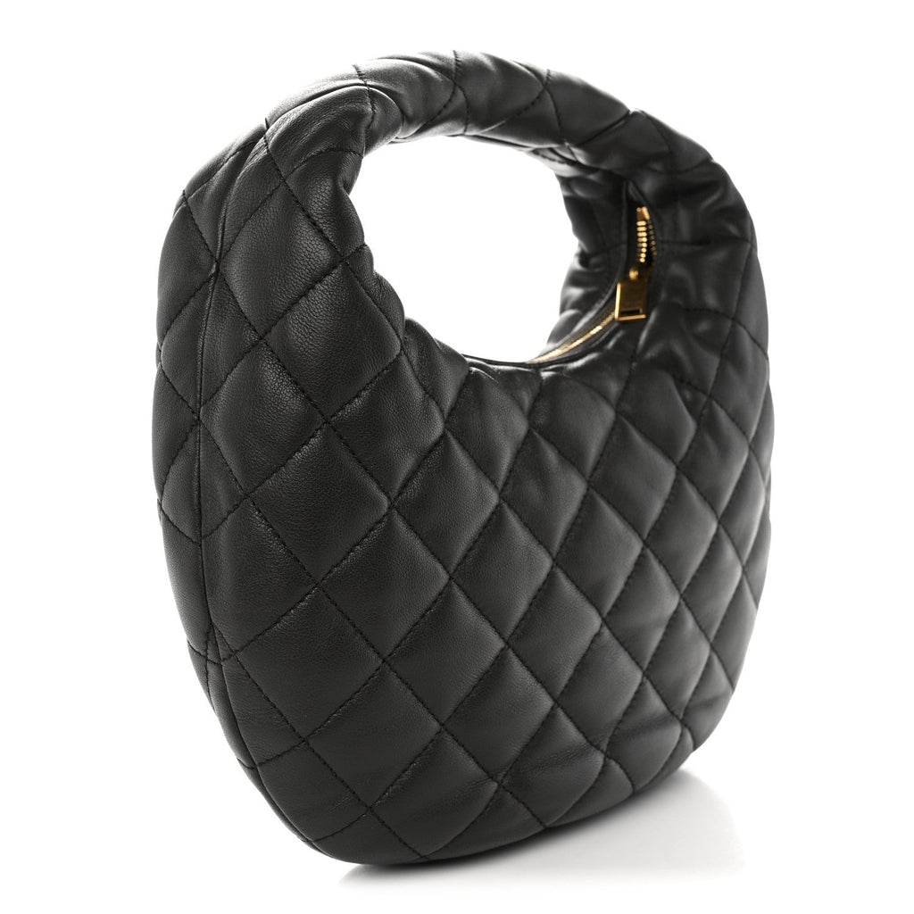 Saint Laurent Lambskin Quilted Icarino Bag Urban Grey