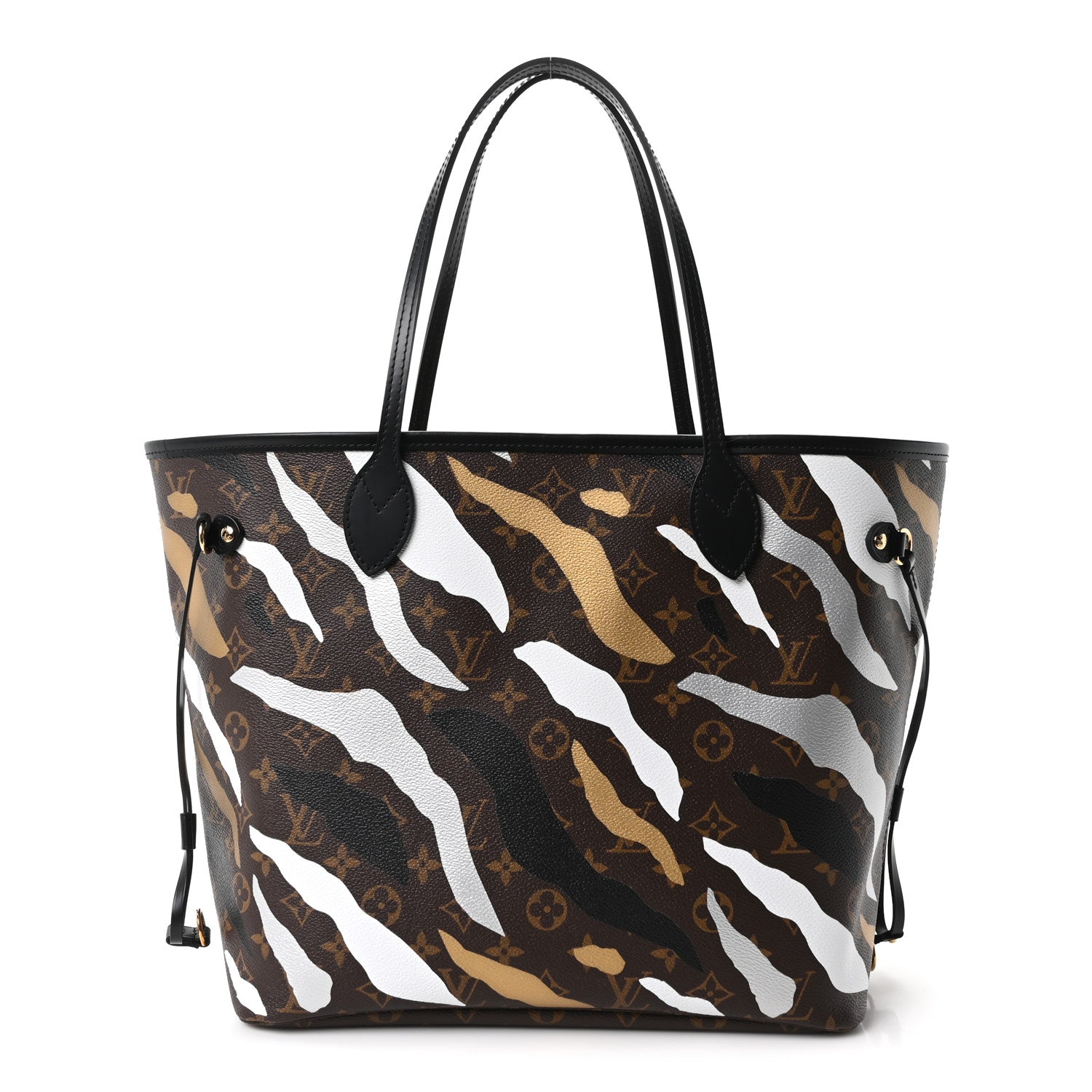 Louis Vuitton X LOL Monogram Neverfull MM Gold Silver