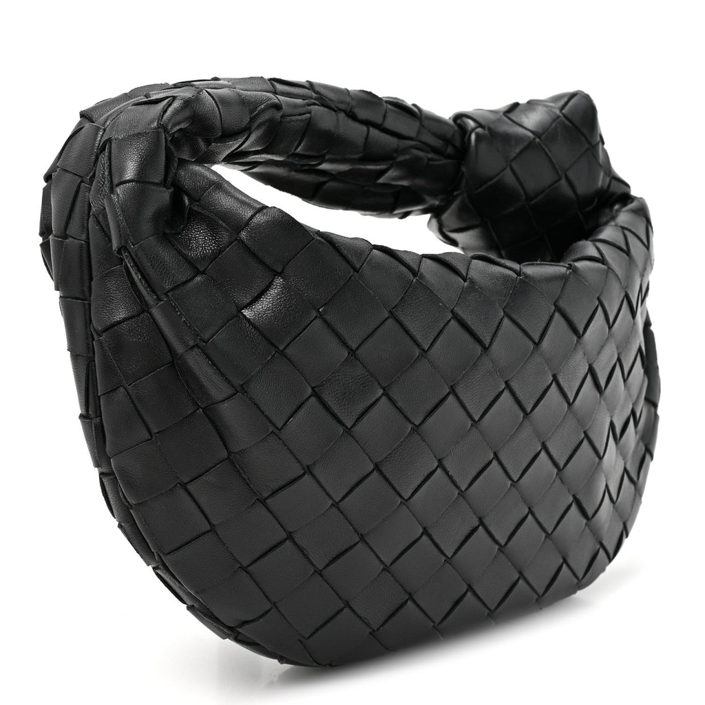 Bottega Veneta Nappa Intrecciato Mini Jodie Black Black